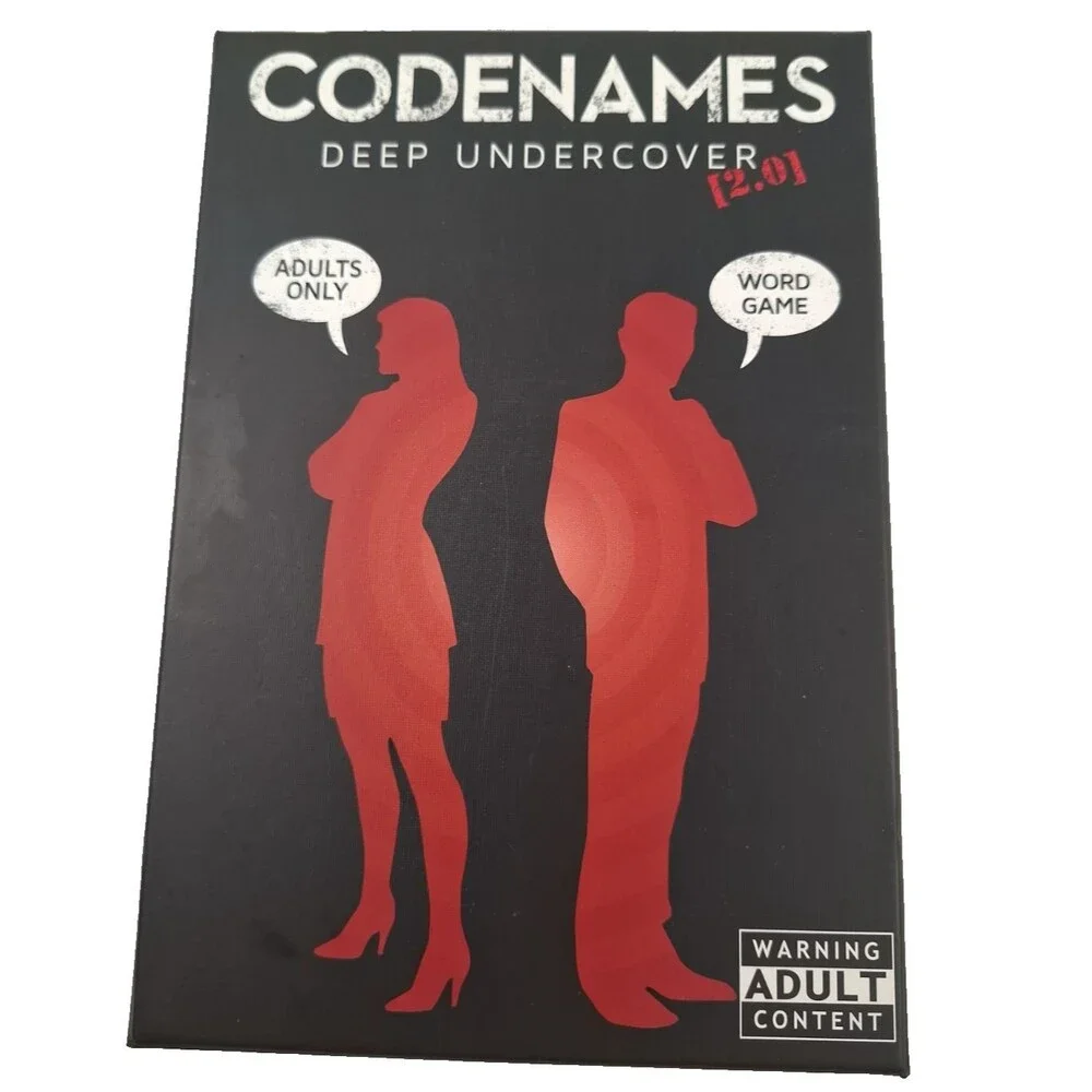 Codenames Deep Undercover 2.0 Adult Word Game by Lark & Clam-Complete-NICE!